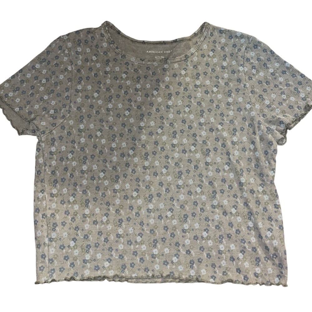 Floral American Eagle Top